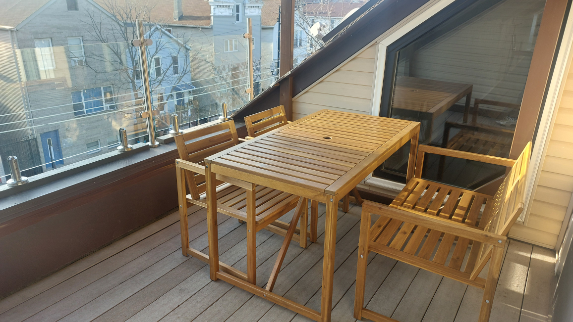 IKEA NÄMMARÖ Outdoor Table, Light Brown Stained - photo 3