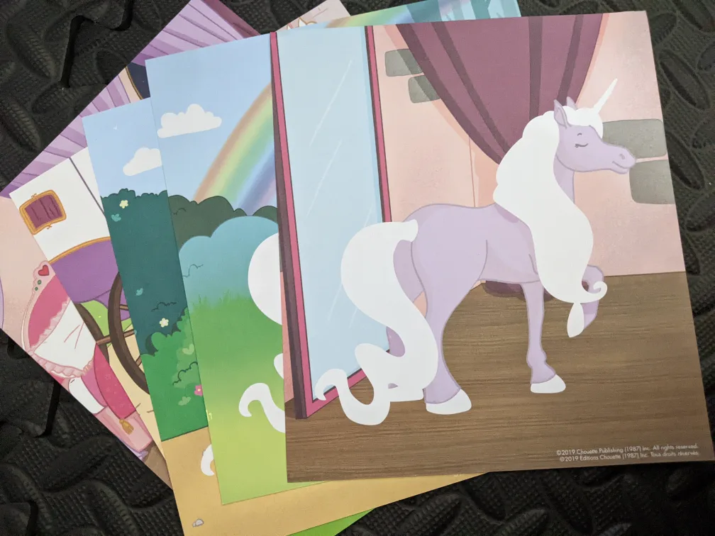 Princess & Unicorn drawing stencils image indicator(2)