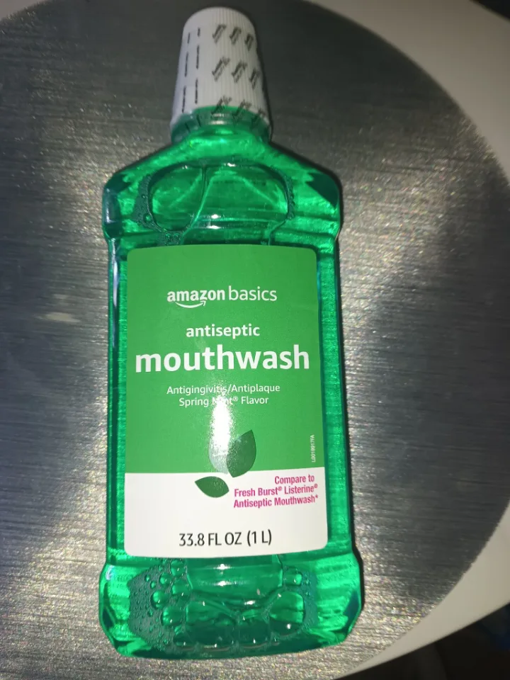 Amazon Basics Antiseptic Mouthwash - Spring Mint Flavor🧡 thumbnail