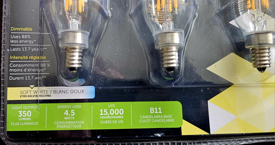 Noma LED B11 Candelabra Bulbs - 3 Pack - photo 2