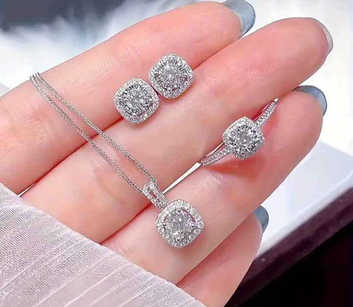 Jewelry Set: Necklace, Ring & Earrings - photo 2