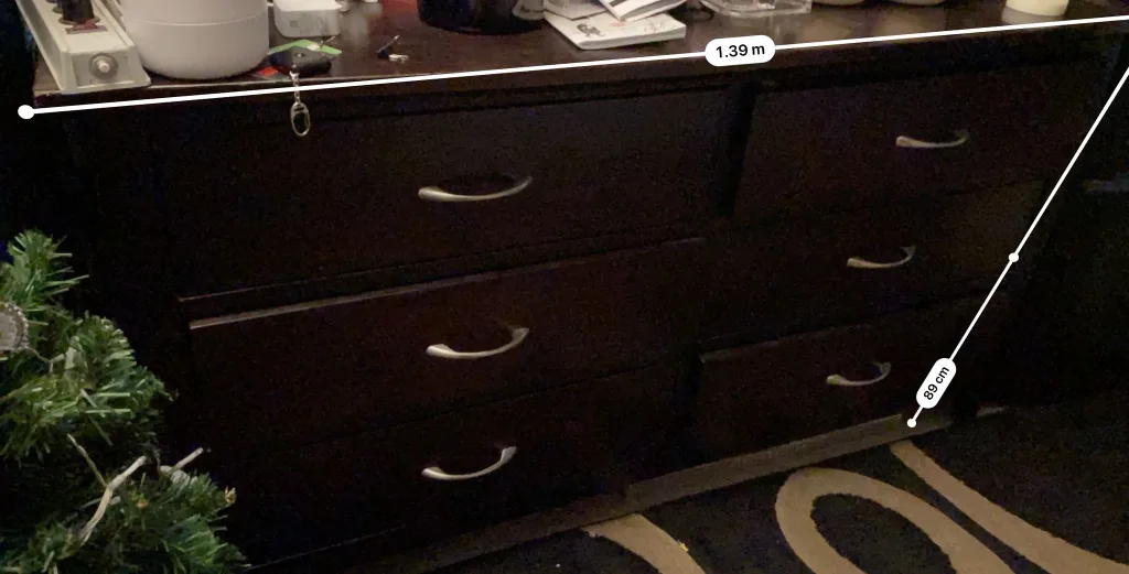 Thrifty priced Dark brown 6-drawer dresser image indicator(3)