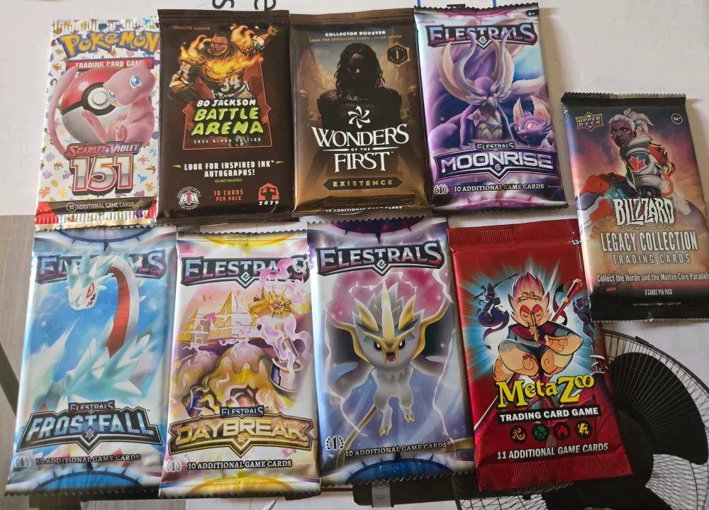Trading Card Game Booster Packs 9 in total thumbnail