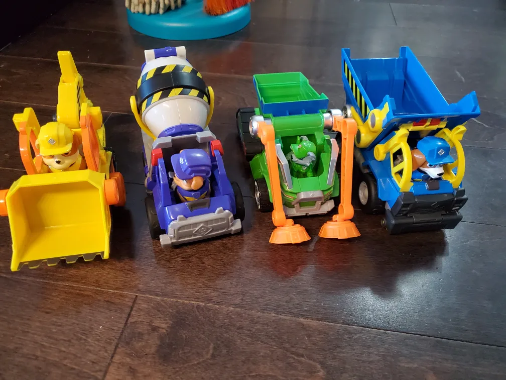 Rubble and Crew Construction Trucks - Set of 4 thumbnail