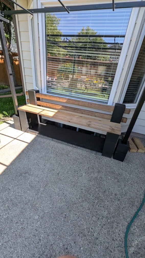 👀- WOW- Outdoor Wood and Concrete Bench FCFS thumbnail