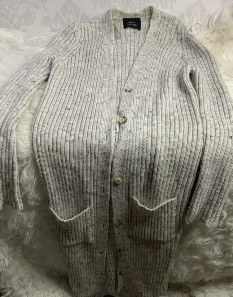 Zara knit cardigan sweater long - photo 3