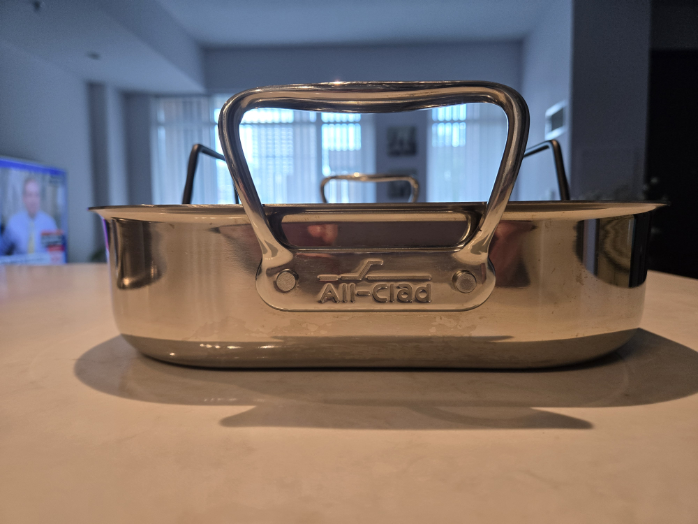 All-Clad Stainless Steel Roasting Pan with Rack - photo 2