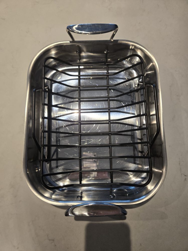 All-Clad Stainless Steel Roasting Pan with Rack - photo 3