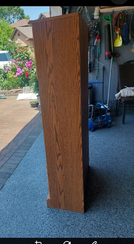 Oak Bookcase with Glass Doors image indicator(7)