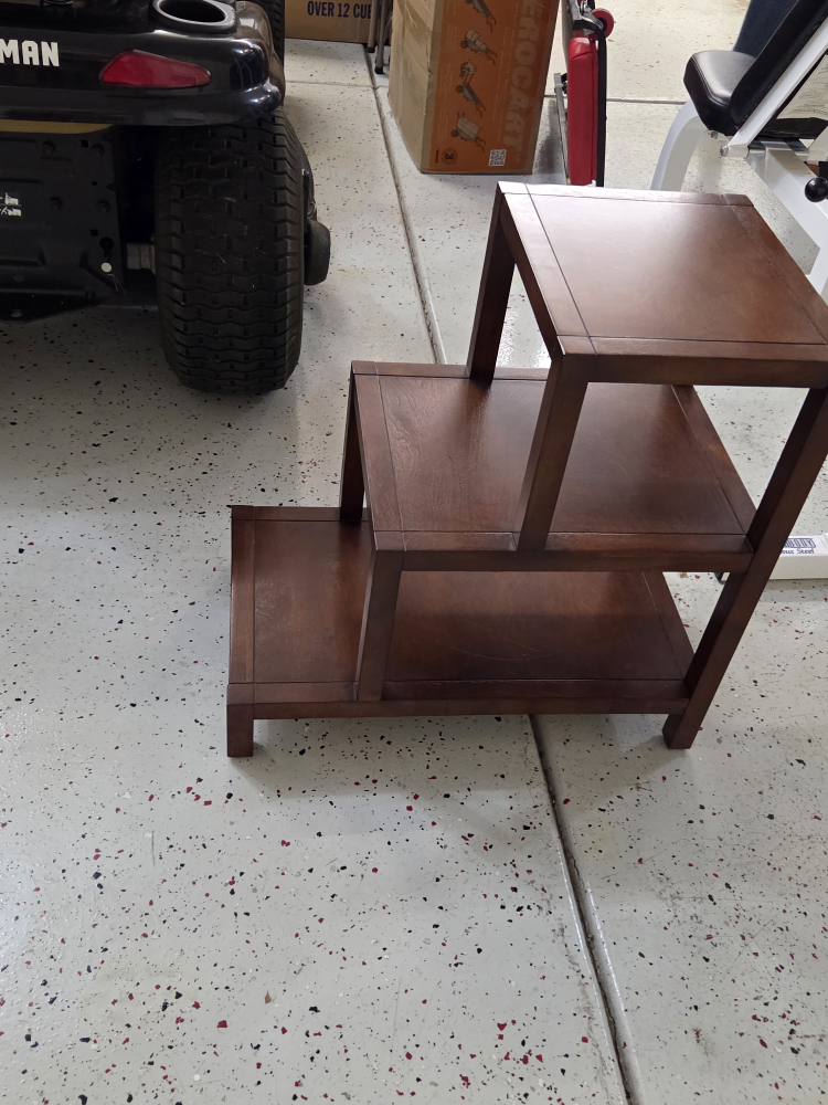 3-Tier Brown Wood plant stand - photo 2