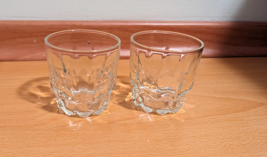 Two Textured Glass Tumblers thumbnail
