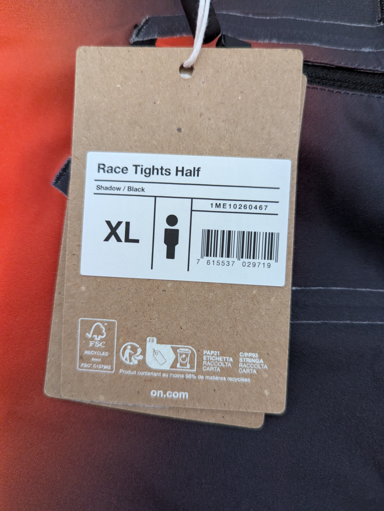 On Race Tights Half - Men's XL - photo 3