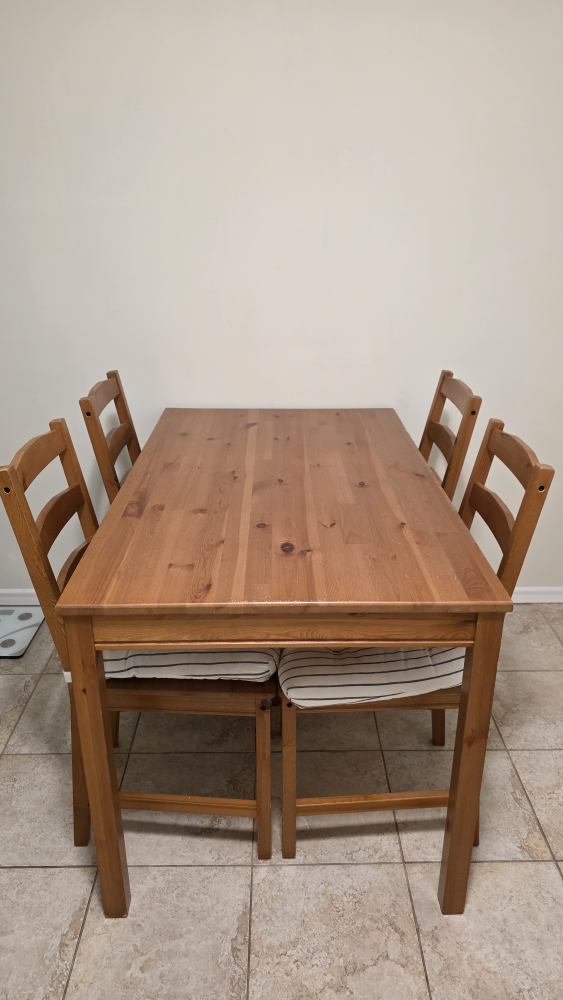 IKEA Dining Table & 4 Chairs