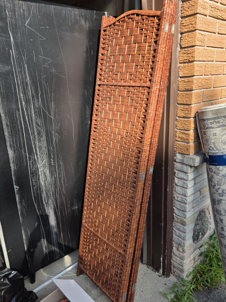 Woven Room Divider Screen - photo 2