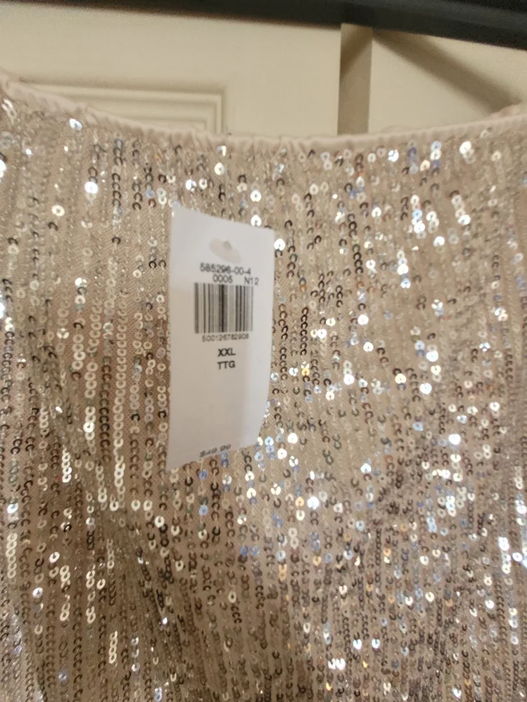 golden Sequin Skirt - Size XXL thumbnail
