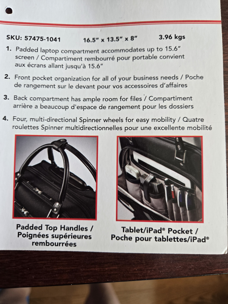 Samsonite Spinner Mobile Office - Fits 15.6" Laptop - photo 5