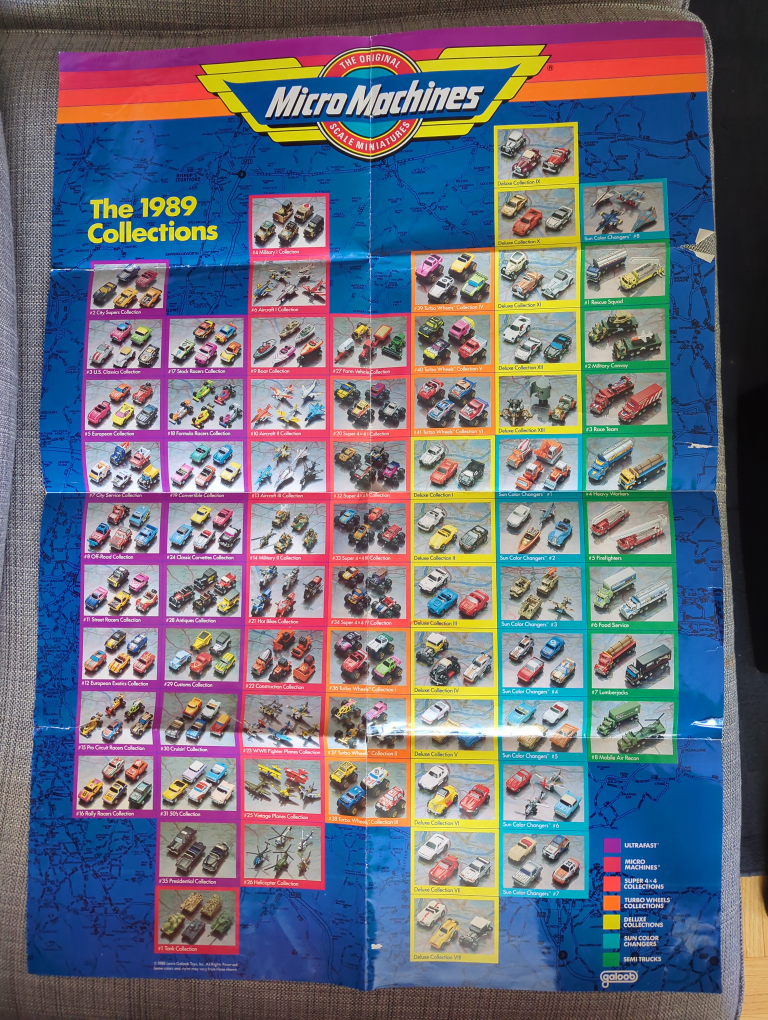 Micro Machines 1989 Collections Poster 🇨🇦