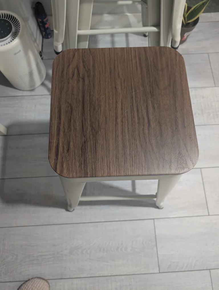 Set of 4 White Bar Stools image indicator(4)