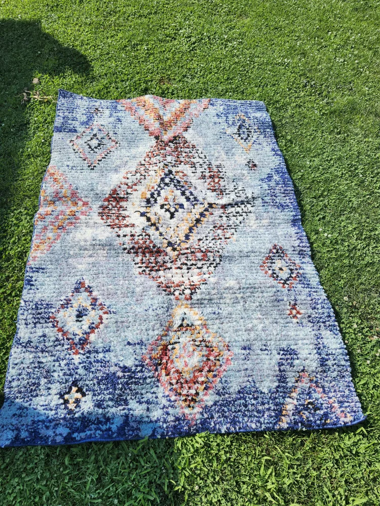 Blue Moroccan Style Area Rug image indicator(2)