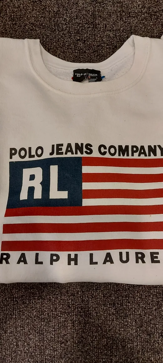 Polo Jeans Company Ralph Lauren White Sweatshirt thumbnail