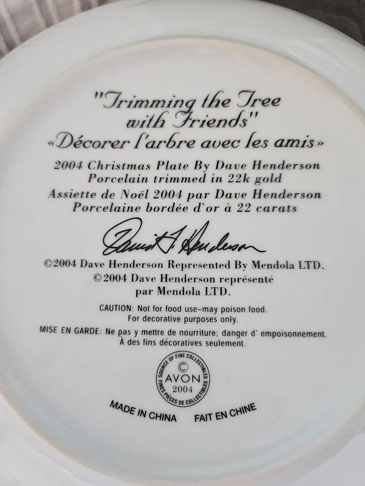 Avon Collectible Christmas Plates (2004-2009) image indicator(4)