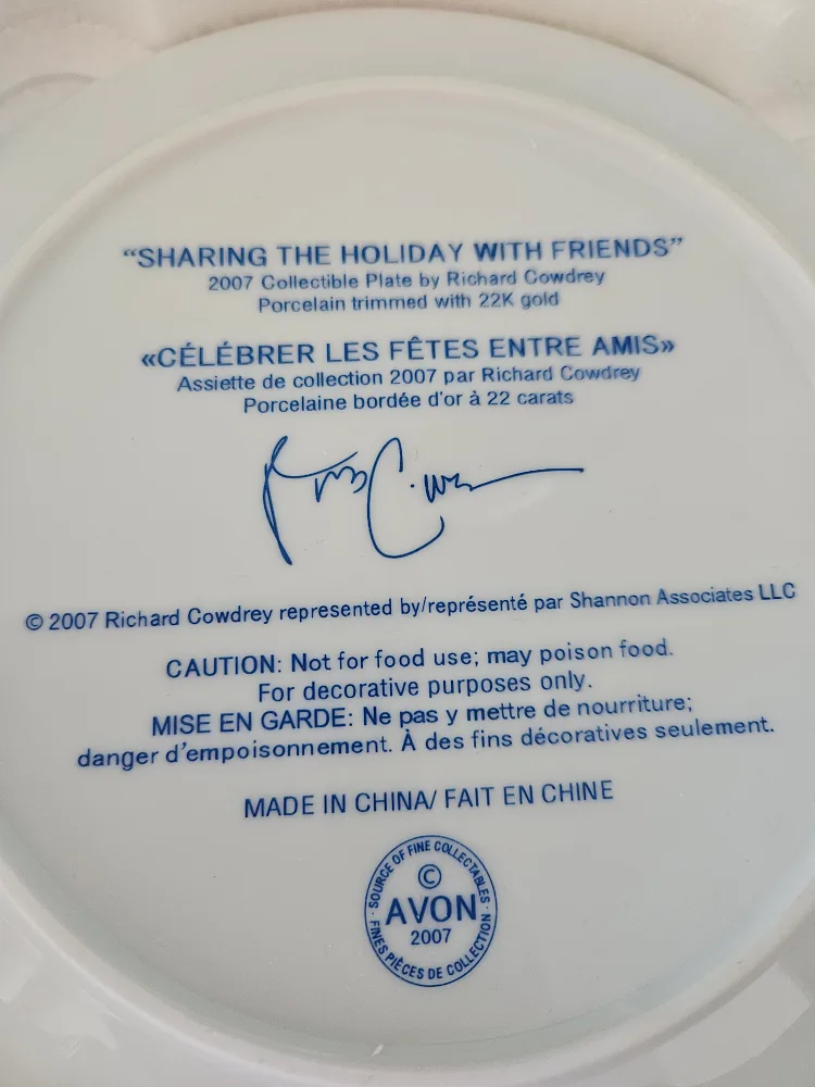 Avon Collectible Christmas Plates (2004-2009) image indicator(8)