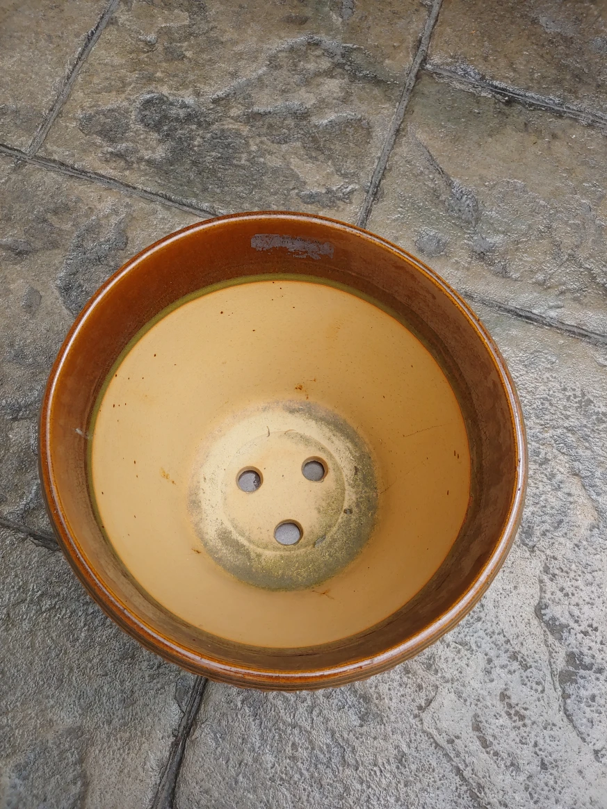 Large Brown Ceramic Planter - photo 2