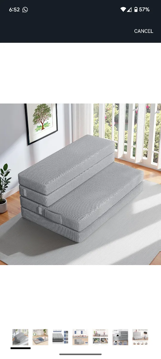 Full Size 25D Folding Mattress thumbnail