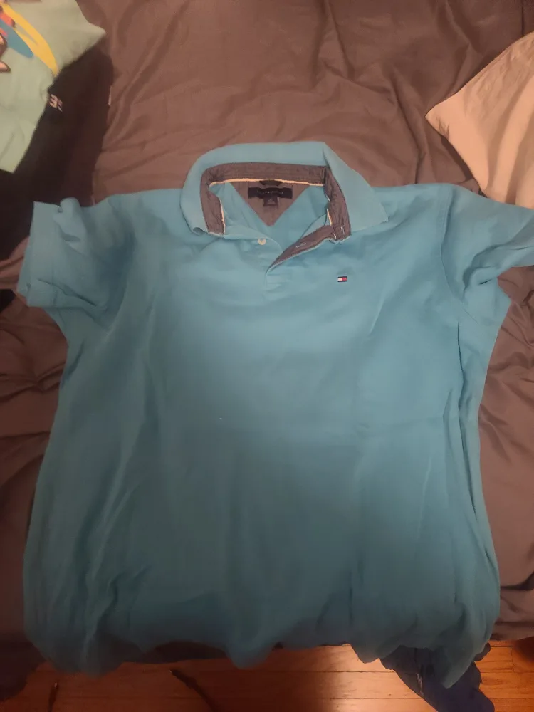 Tommy Hilfiger Blue Polo Shirt thumbnail