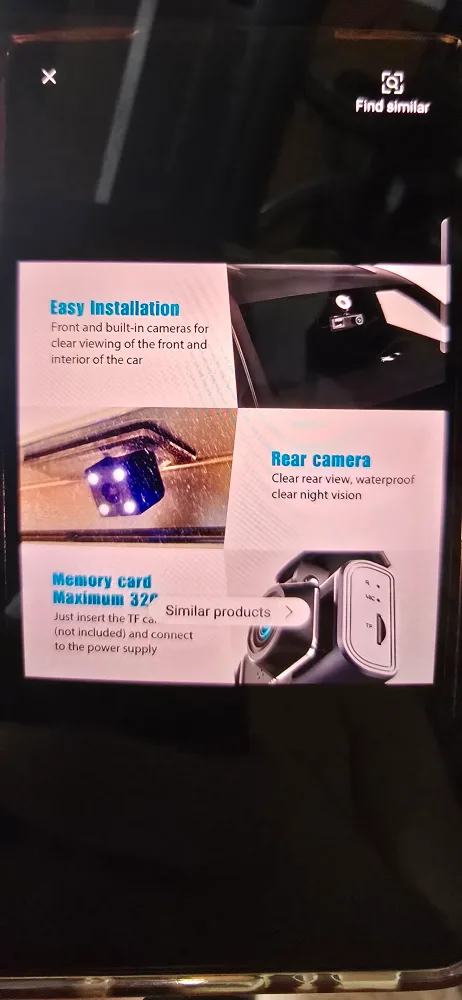 3 Camera Dash Cam - Front, Inside, Rear thumbnail