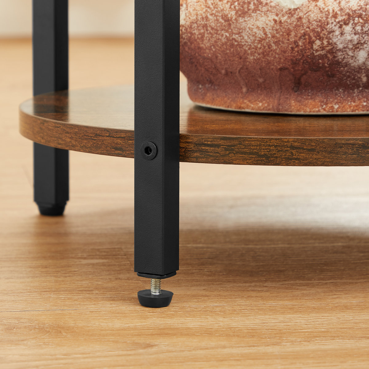 Round 3-Tier End Table - Brown - photo 4