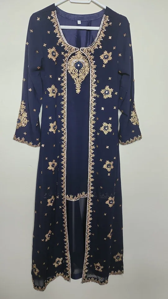 Navy Blue Salwar Kameez - Size 42 thumbnail