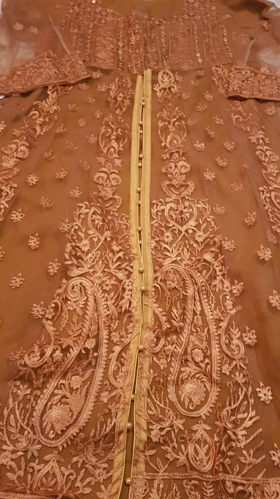 Brown Embroidered Shalwar Kameez - photo 5