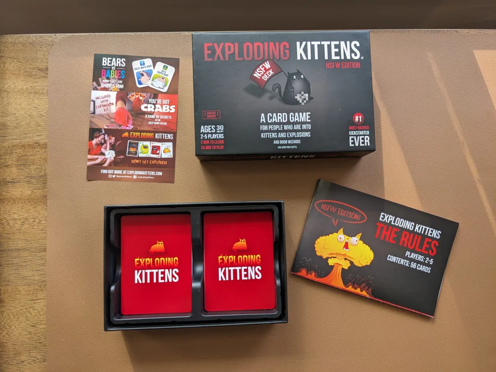 Exploding Kittens NSFW edition card game image indicator(3)