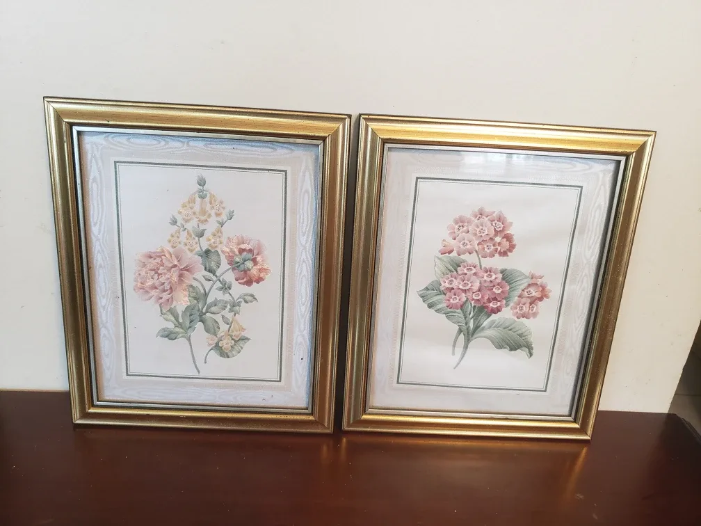 Framed Floral Prints - Set of 2 thumbnail