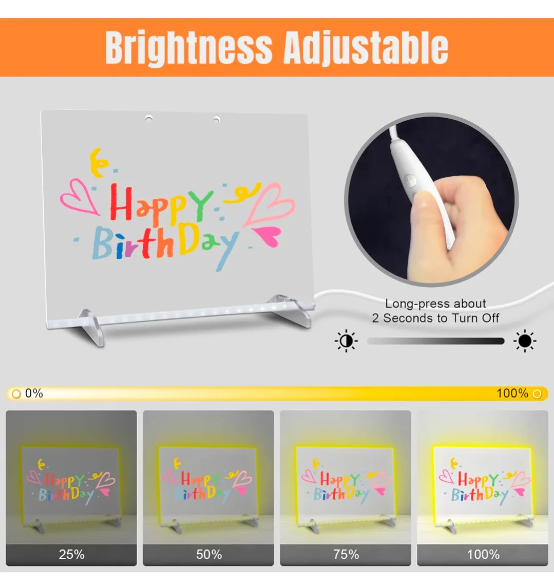 LED Writing Board 13.7" x 10" image indicator(2)