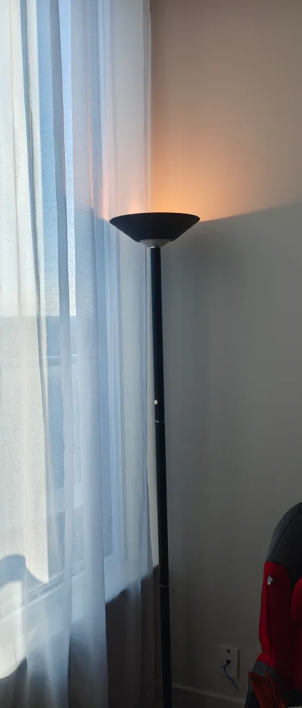 Black Torchiere Floor Lamp thumbnail