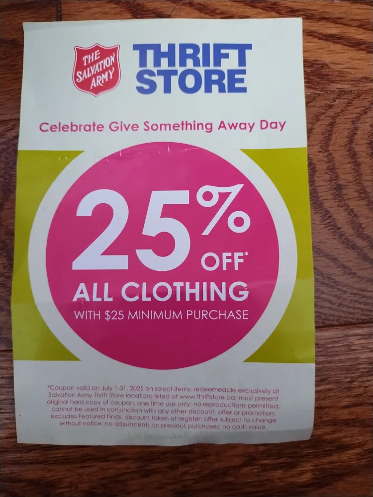 The Salvation Army 25% Off Coupon thumbnail