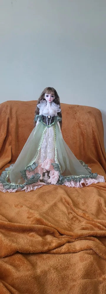 1/4 BJD Dress Set - Full 6 Piece Outfit thumbnail