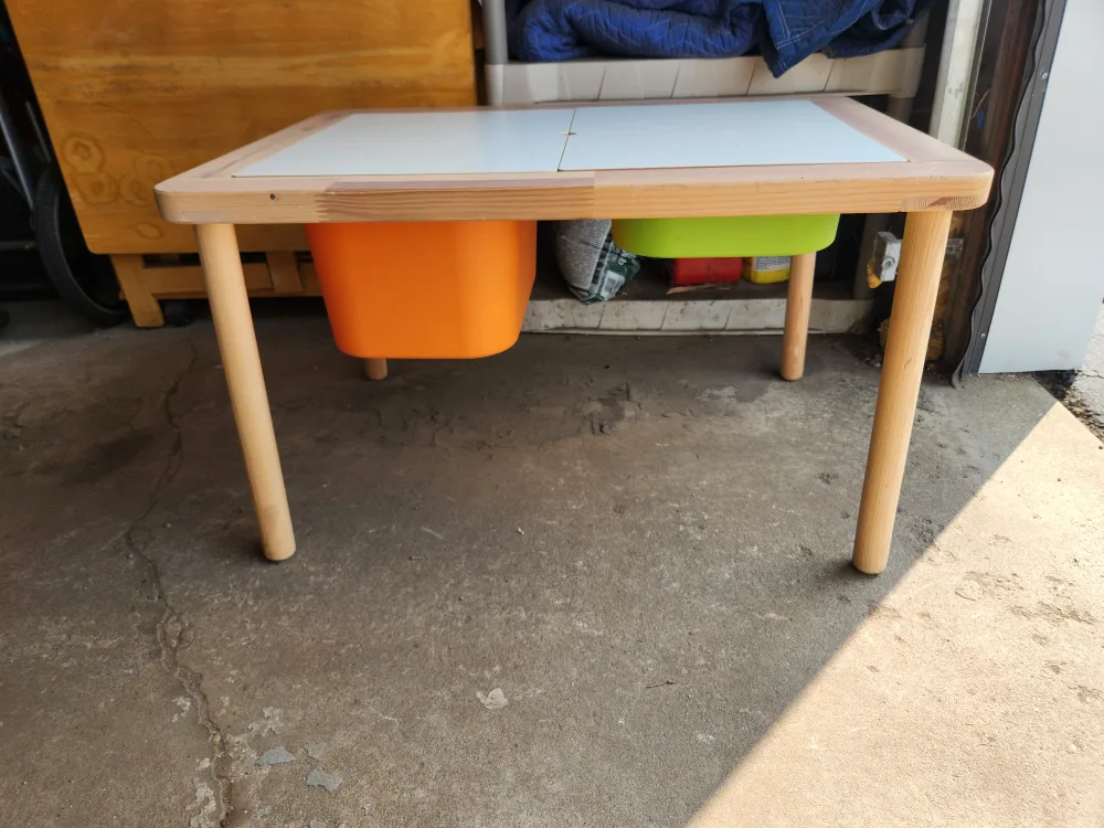 IKEA FLISAT Children's Table with Storage Bins