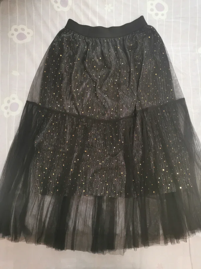 Black Sparkly Tulle Skirt thumbnail
