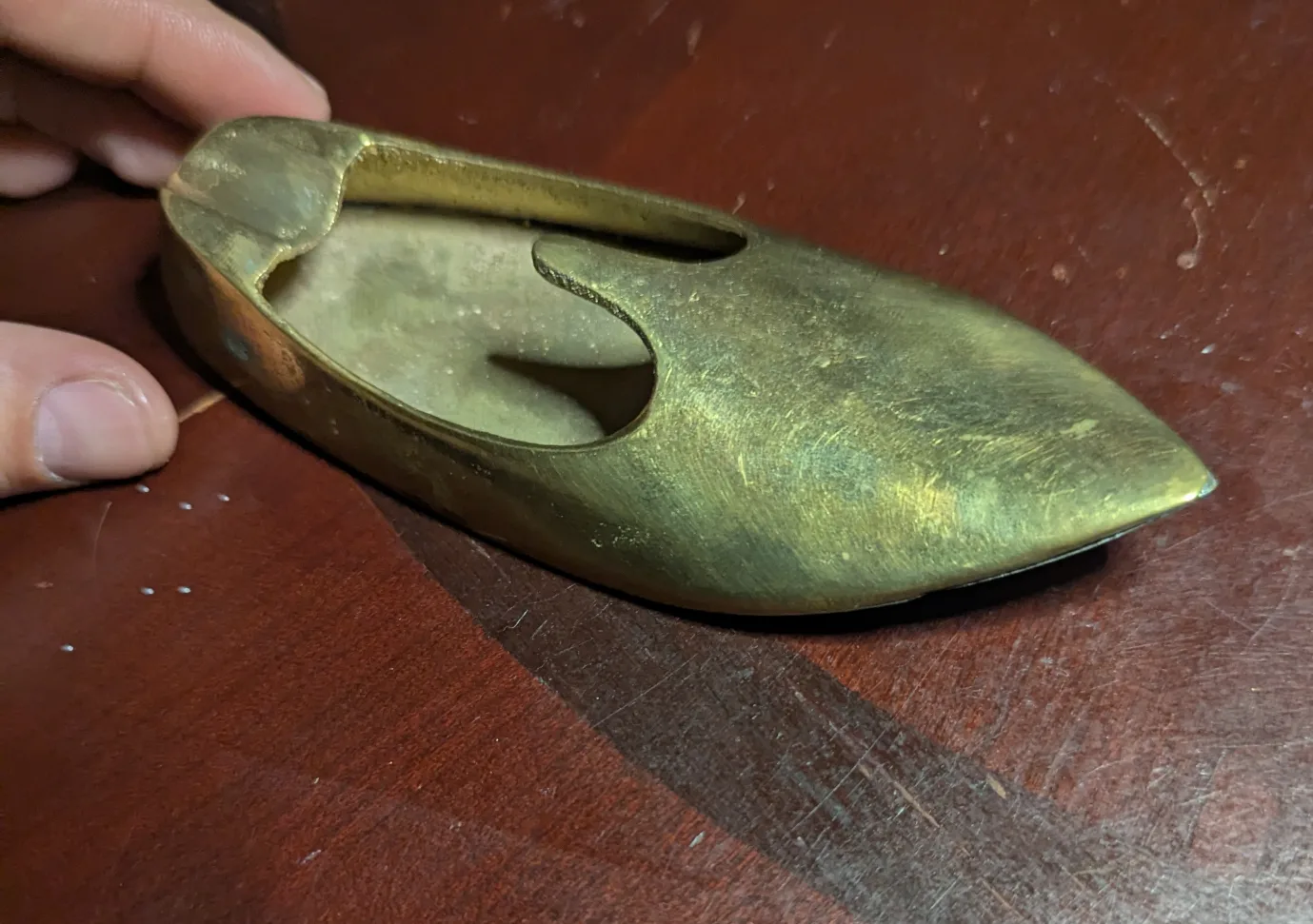 Vintage Brass Shoe Ashtray thumbnail
