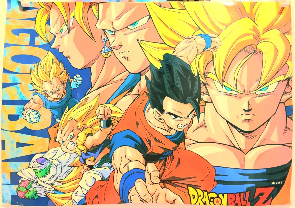 🔥Vintage Rare Dragon Ball Z Poster - Collector's Item! 🔥 thumbnail