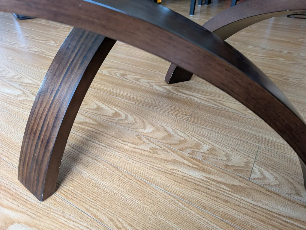 Modern Glass and Wooden Coffee Table 🇨🇦 image indicator(2)