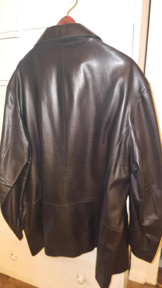 Andrew Marc Leather Blazer - Black image indicator(5)