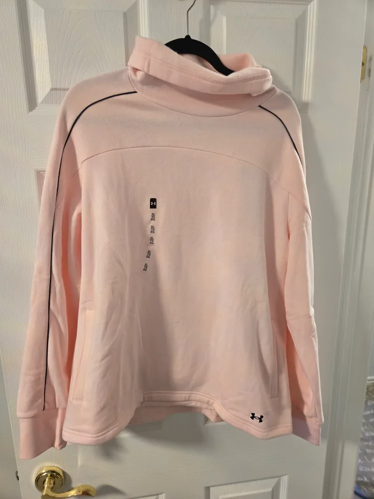 Under Armour Pink Funnel Neck Pullover - XL thumbnail