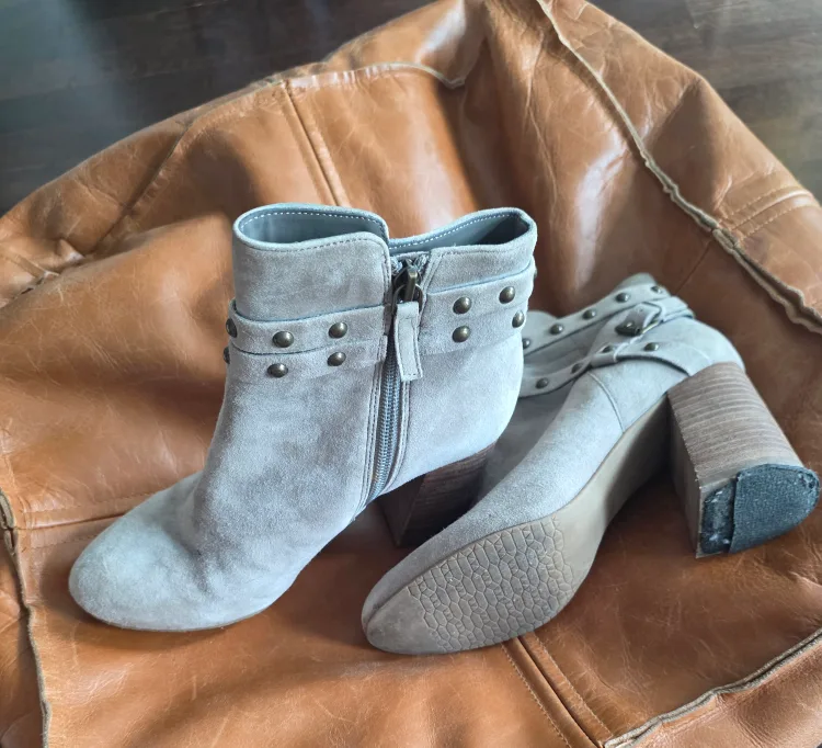 Grey Ankle Boots, Size 8 thumbnail