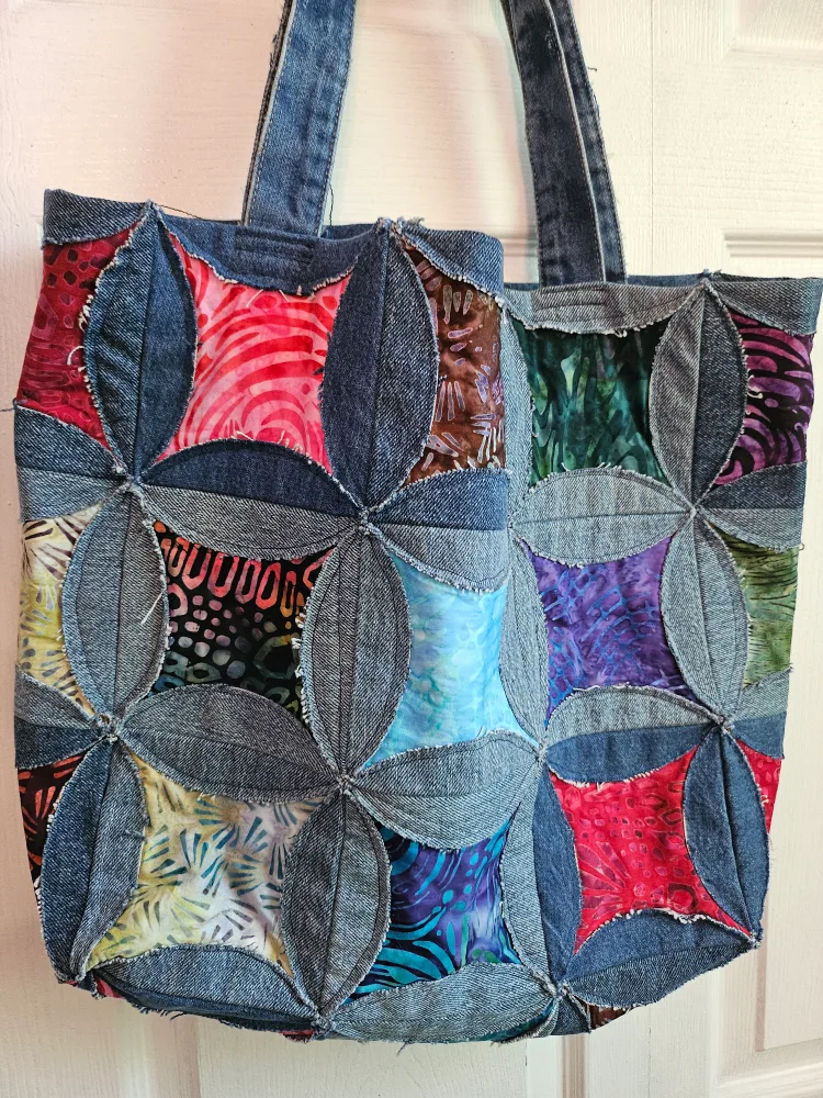 Handmade Denim Tote Bag thumbnail