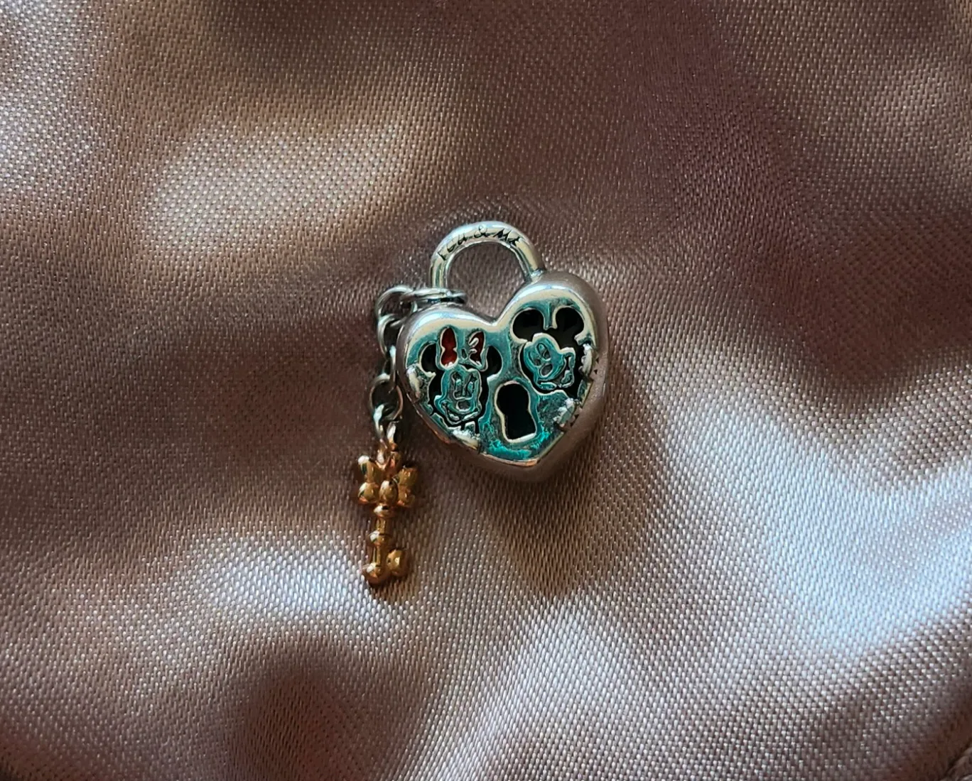 Disney Heart Lock Charm with Key thumbnail