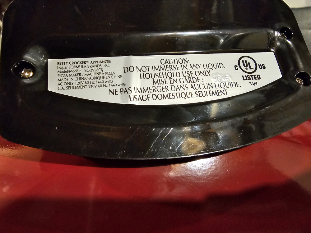 Betty Crocker Pizza Maker BC-2958CR - photo 4